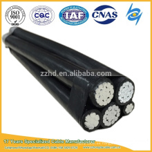 0.6 / 1kv NF C 33-209 Al conductores Cable de aislamiento XLPE para líneas aéreas